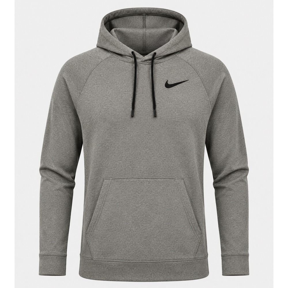 Nike Dri-FIT Hoodie Mens Small Grey Scuba Cowl Neck Cross Over Sweatshirt‎